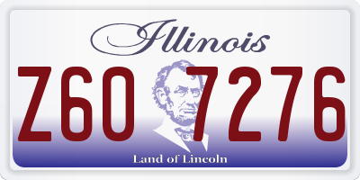 IL license plate Z607276