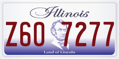 IL license plate Z607277
