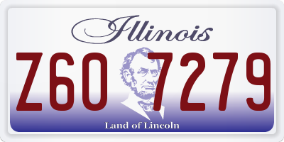 IL license plate Z607279