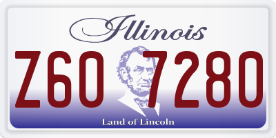 IL license plate Z607280