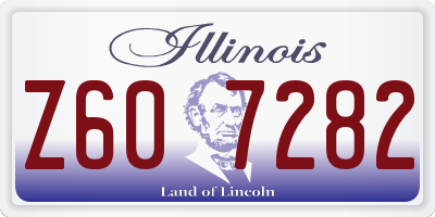 IL license plate Z607282
