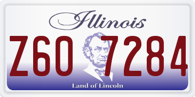 IL license plate Z607284