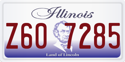 IL license plate Z607285