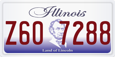 IL license plate Z607288