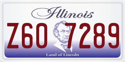 IL license plate Z607289