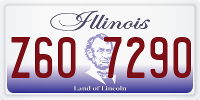 IL license plate Z607290