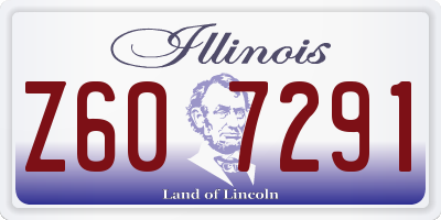 IL license plate Z607291