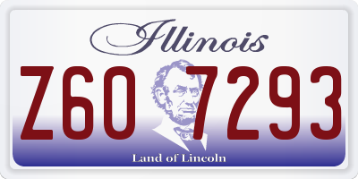 IL license plate Z607293