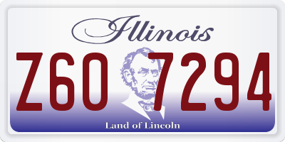 IL license plate Z607294