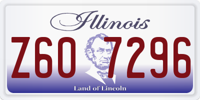 IL license plate Z607296