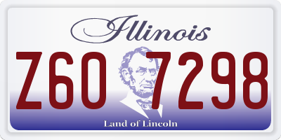 IL license plate Z607298