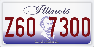 IL license plate Z607300