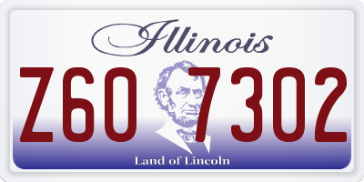 IL license plate Z607302