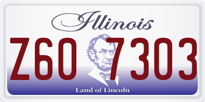 IL license plate Z607303