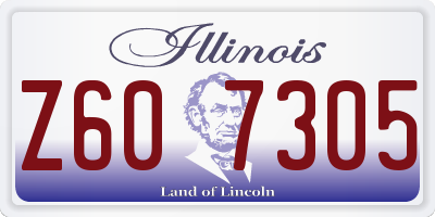 IL license plate Z607305