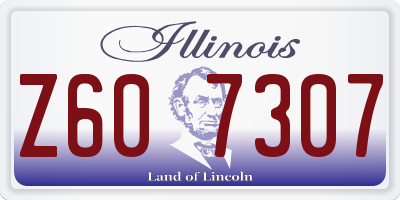 IL license plate Z607307