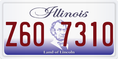 IL license plate Z607310