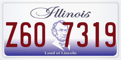 IL license plate Z607319