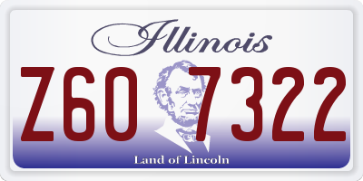IL license plate Z607322