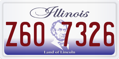 IL license plate Z607326