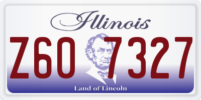 IL license plate Z607327