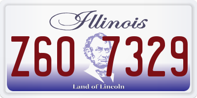 IL license plate Z607329