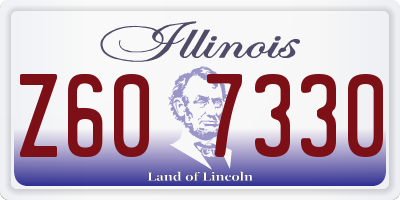 IL license plate Z607330