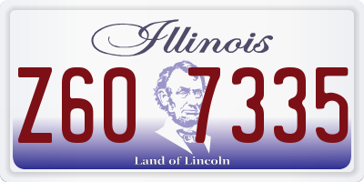 IL license plate Z607335