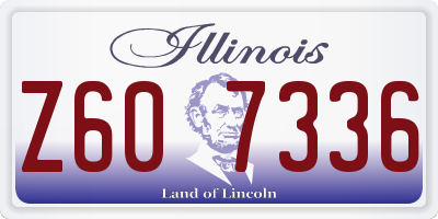 IL license plate Z607336
