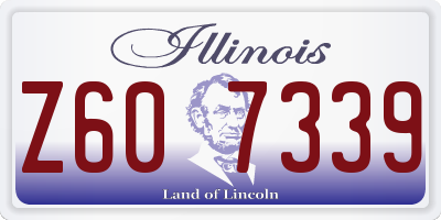 IL license plate Z607339