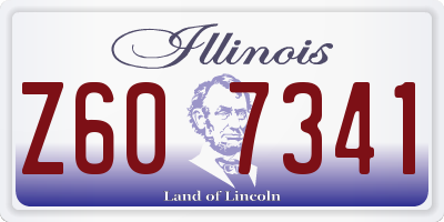 IL license plate Z607341