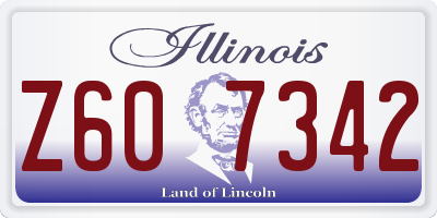 IL license plate Z607342