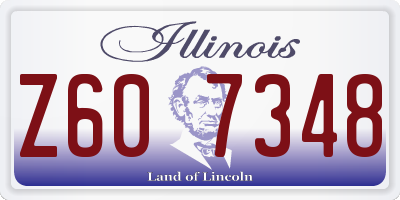 IL license plate Z607348