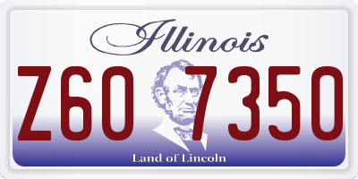 IL license plate Z607350