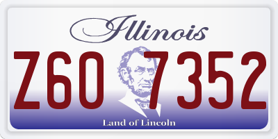 IL license plate Z607352