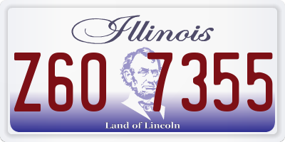 IL license plate Z607355