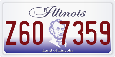 IL license plate Z607359