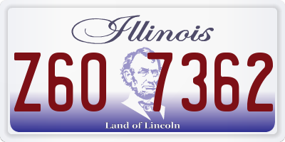 IL license plate Z607362