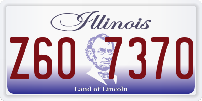 IL license plate Z607370