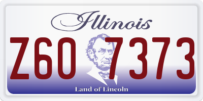 IL license plate Z607373