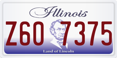 IL license plate Z607375
