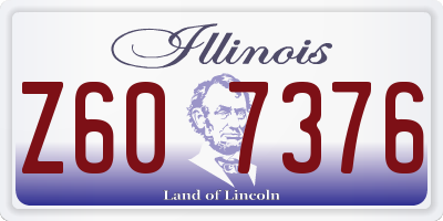 IL license plate Z607376