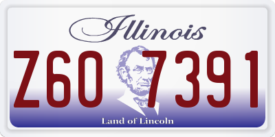 IL license plate Z607391