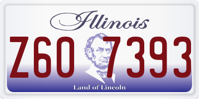 IL license plate Z607393