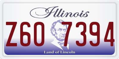 IL license plate Z607394