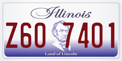 IL license plate Z607401