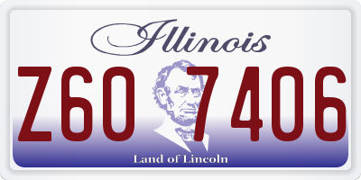 IL license plate Z607406