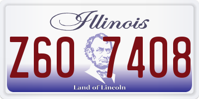 IL license plate Z607408