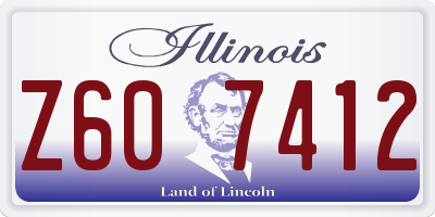 IL license plate Z607412