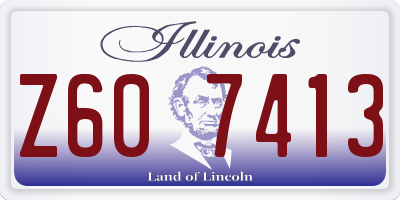 IL license plate Z607413